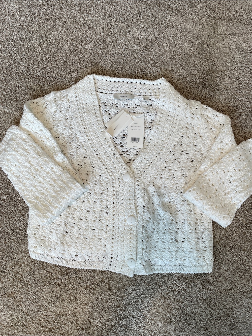 Vince crochet cardigan